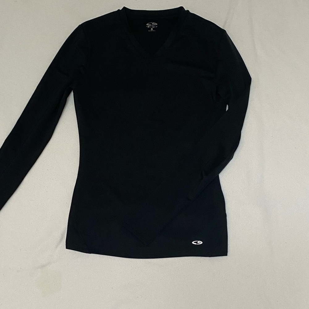 Champion brand black long sleeve workout shirt